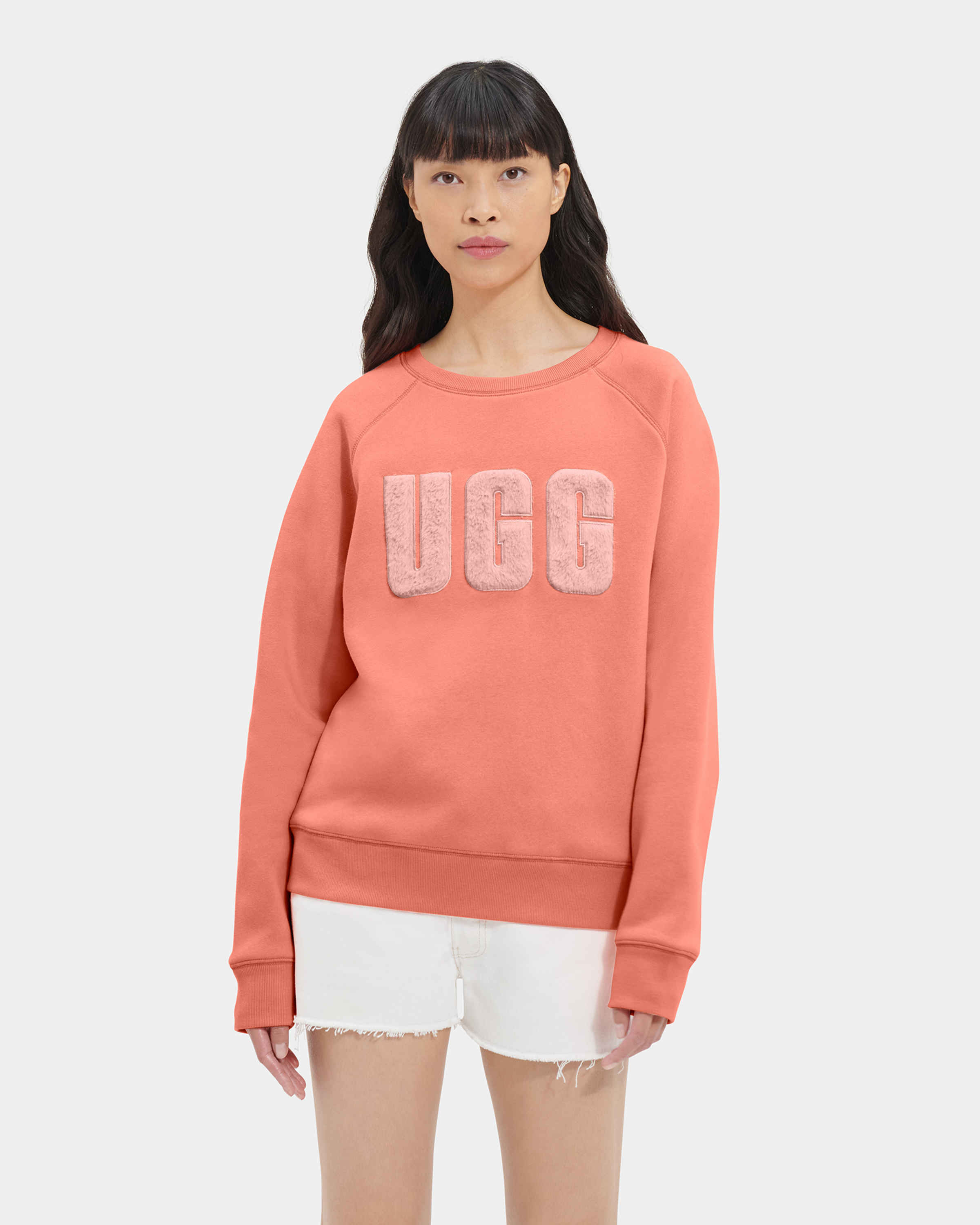 Madeline Fuzzy Logo Crewneck | UGG Madeline Fuzzy Logo Crewneck | UGG